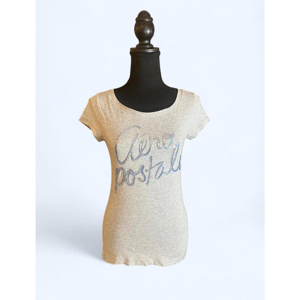 Vintage Y2K Baby Tee Soft Sequin Detail Fitted 2000s Fairycore Size Medium 💖